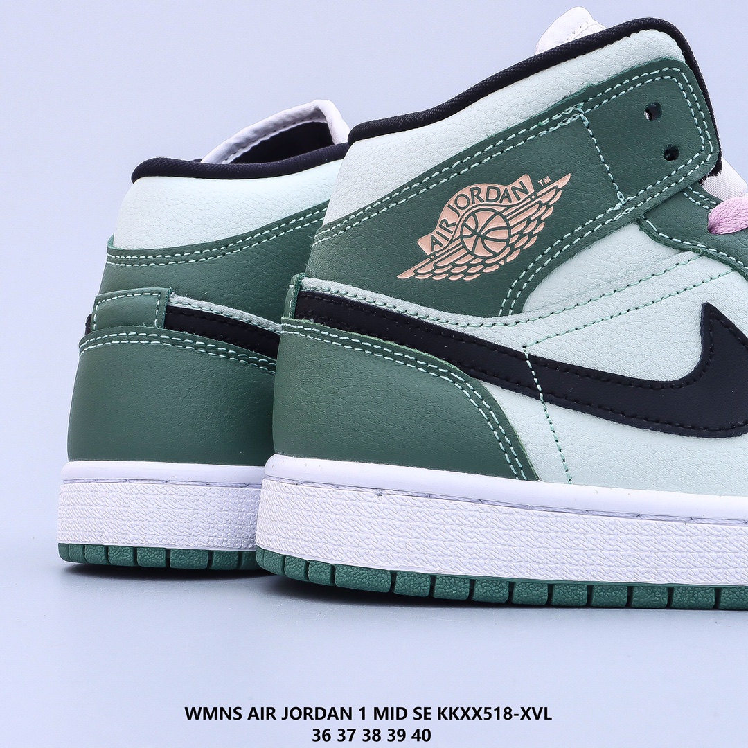 wmns air jordan 1 mid se arctic pink aj1 casual shoes Size:EU36-EU40