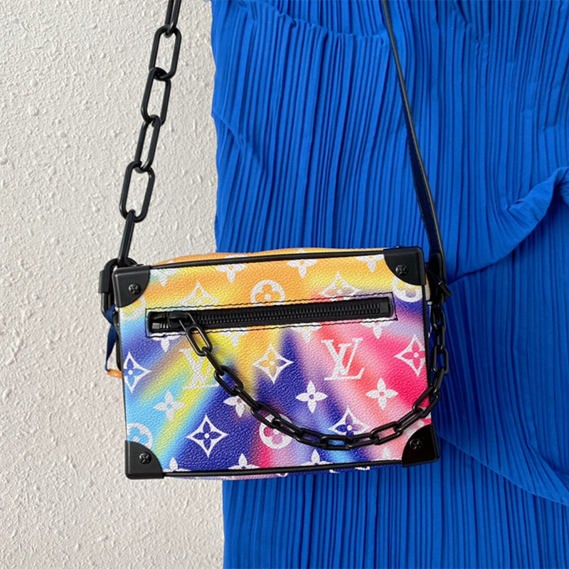 Mini Soft Trunk Bag Men's Bag Size 18.5*13*8 cm