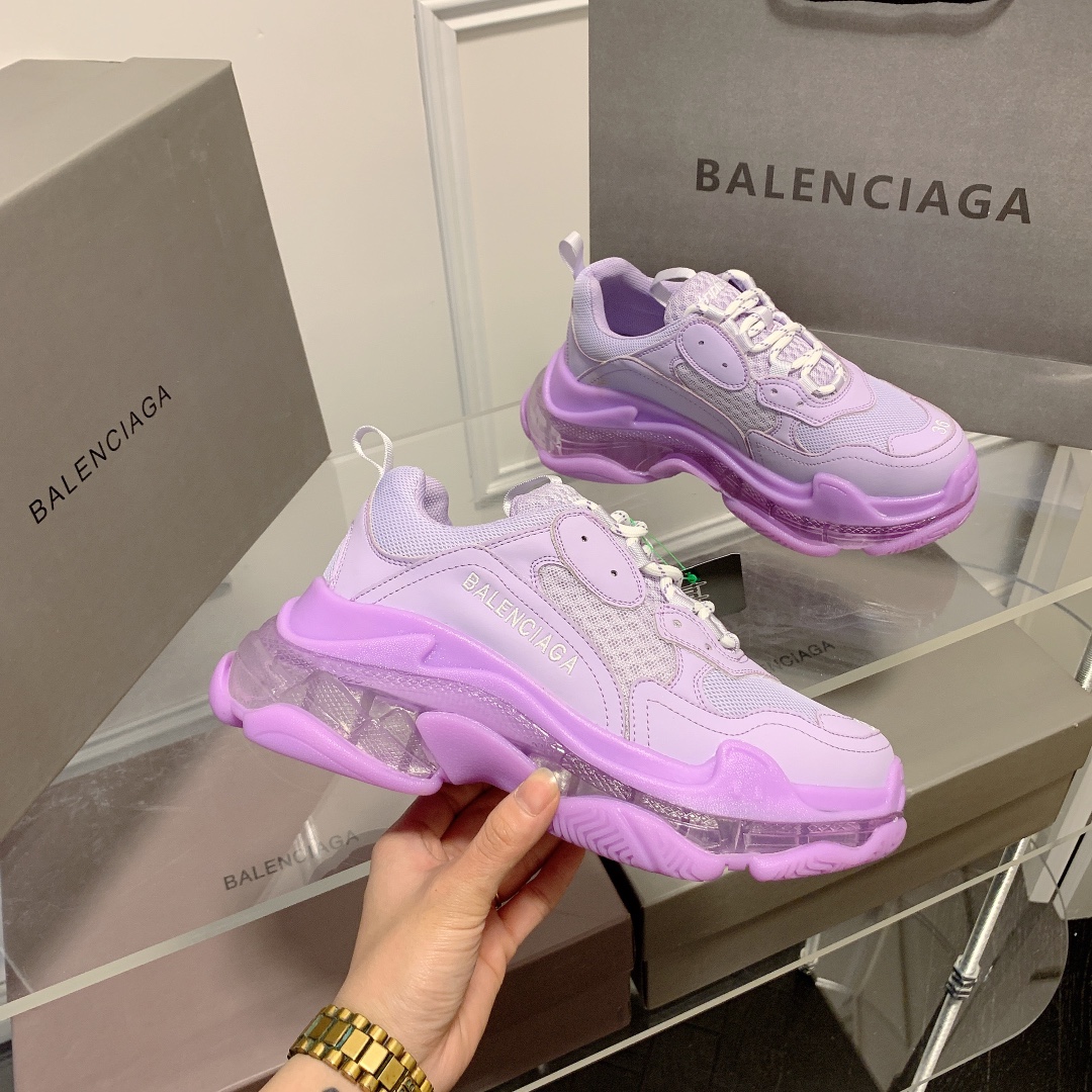 Triple S Clear Sole Women's Shoes Size:EU35-EU42