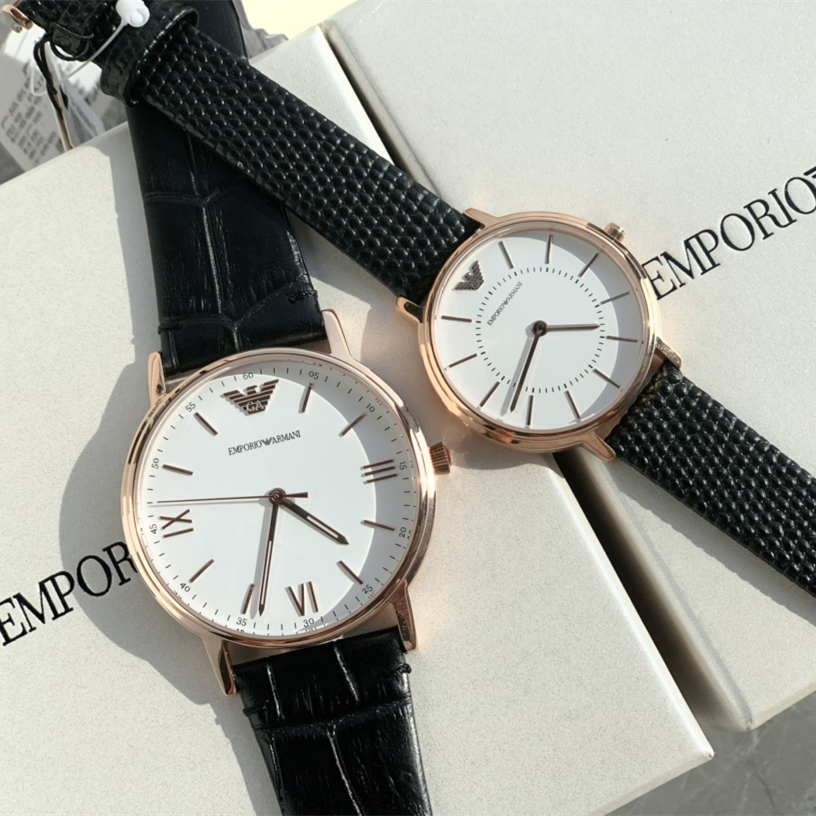 quartz watch, Couple's Watches mineral glass crystal ，Life water resistant to 30 meters