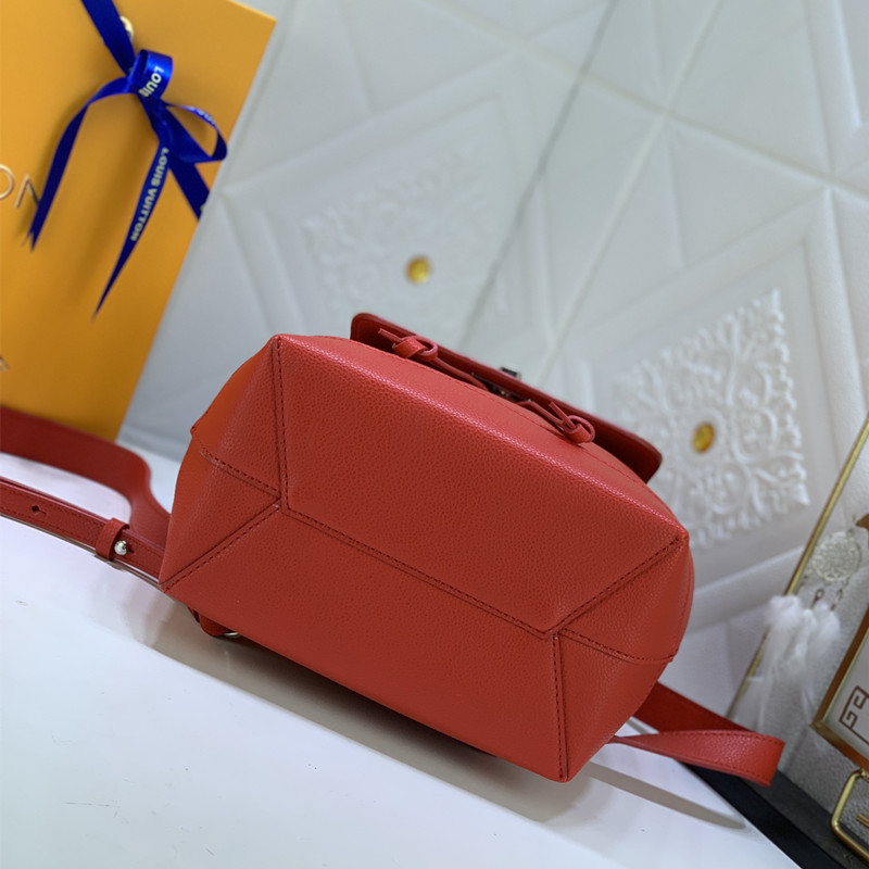 Lockme Shoulder Bag Ladies Fashion Backpack Schoolbag Red Size 22 * 28 * 13 cm