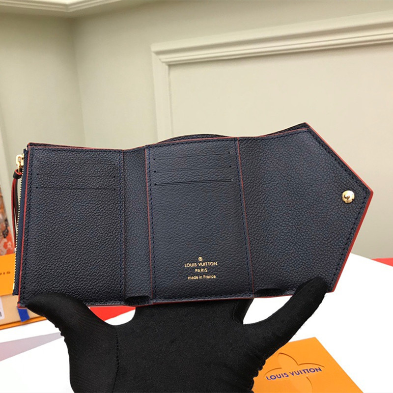 Victorine Wallet Dark Blue Size 12* 9.5*2.5cm