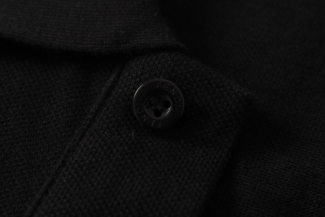 2022ss Men's Polo Black Shirt