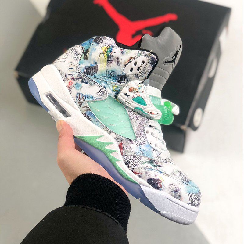 air jordan 5 retro se michigan yellow navy Sport casual shoes Size：EU36-EU48