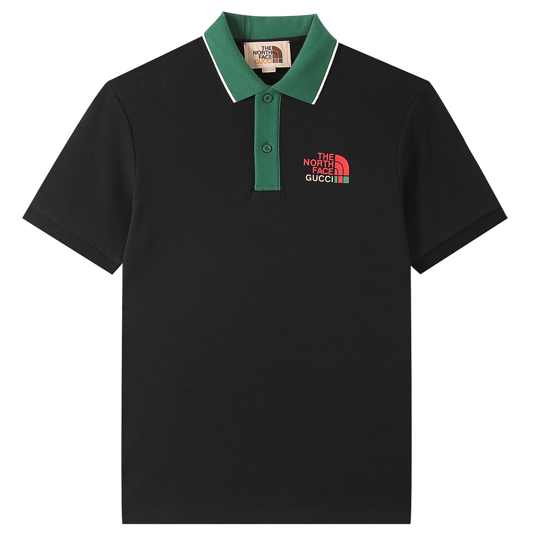 2022ss Men's Polo Black Shirt