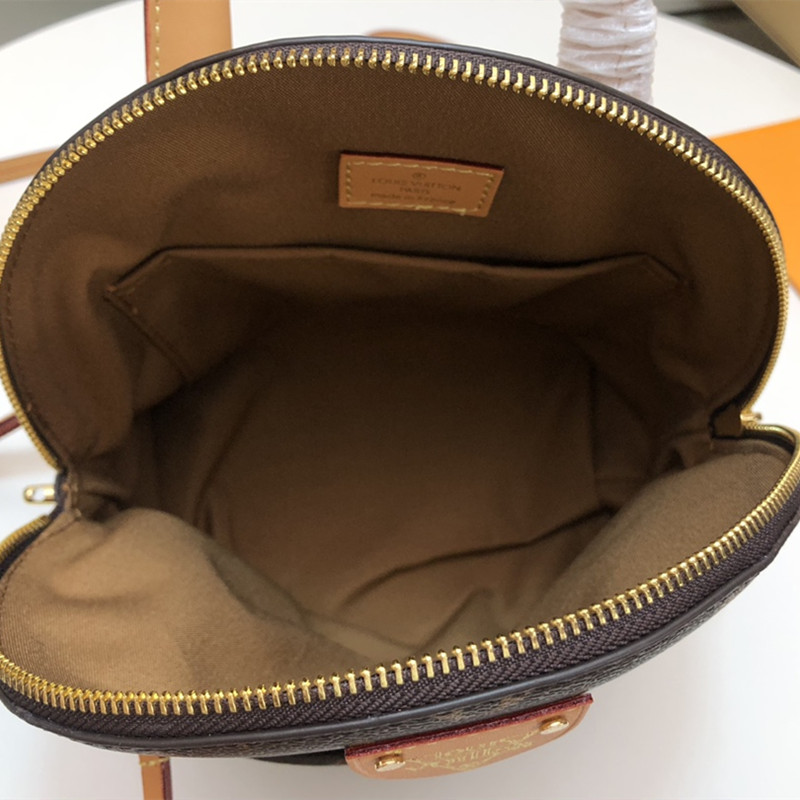 Women's  Fashion Backpack   Yellow Leather Lock Vintage Shell  Shoulder Bag   Size 25*23*12.5 cm