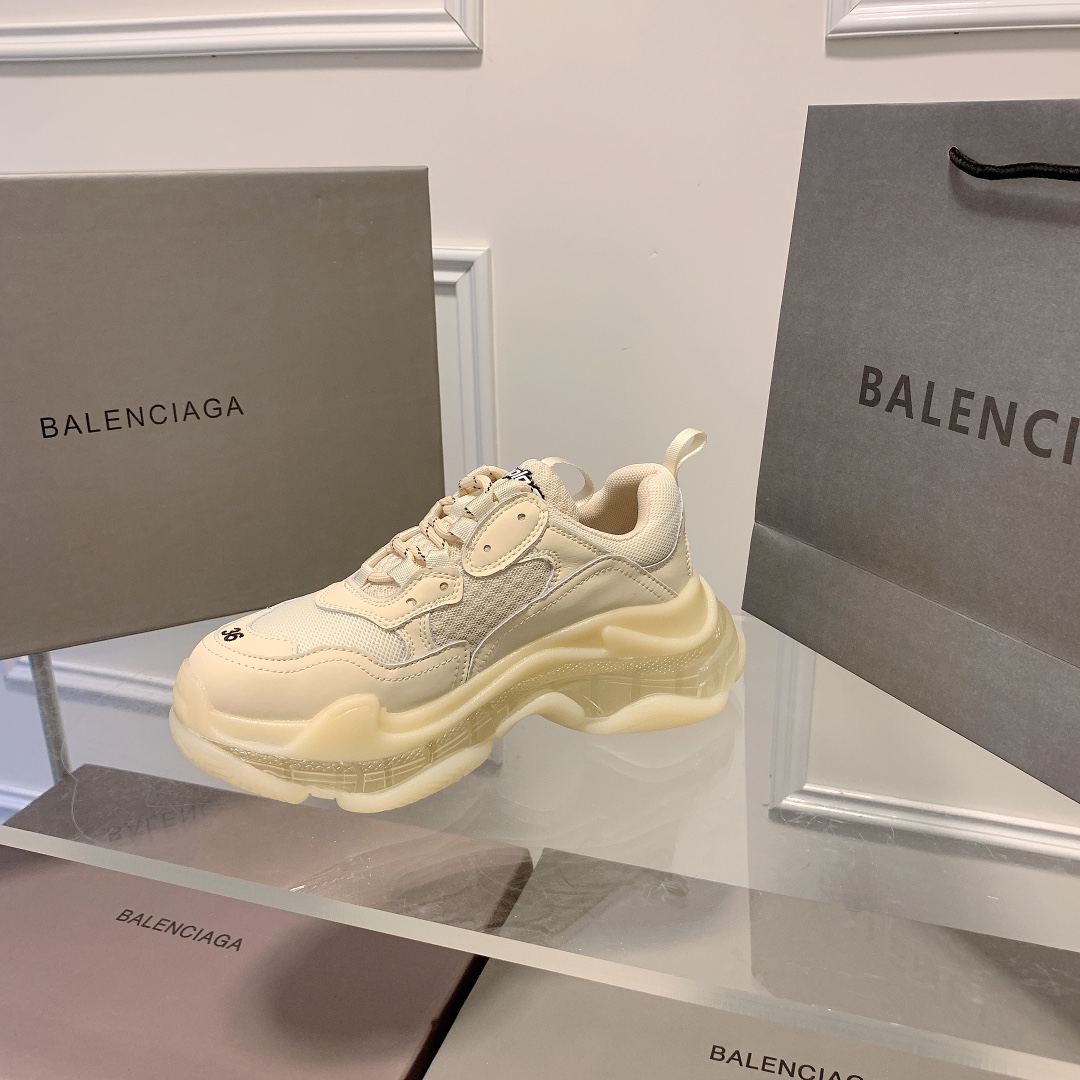 Triple S Clear Sole Women's Shoes Size:EU35-EU42