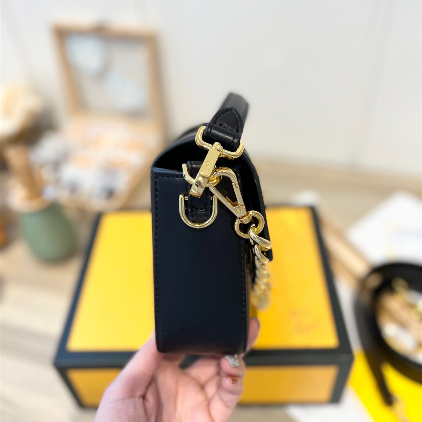 2022 New Black Bag ,size:25*5*15cm