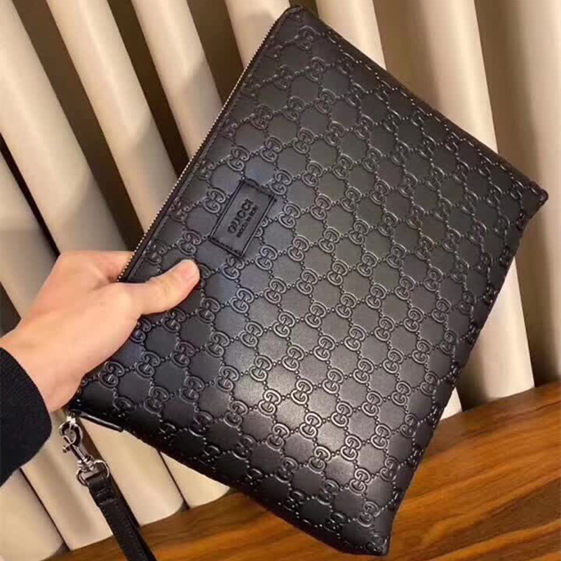 Men's Wallet Handbag Black Size 31*24.5*5 cm