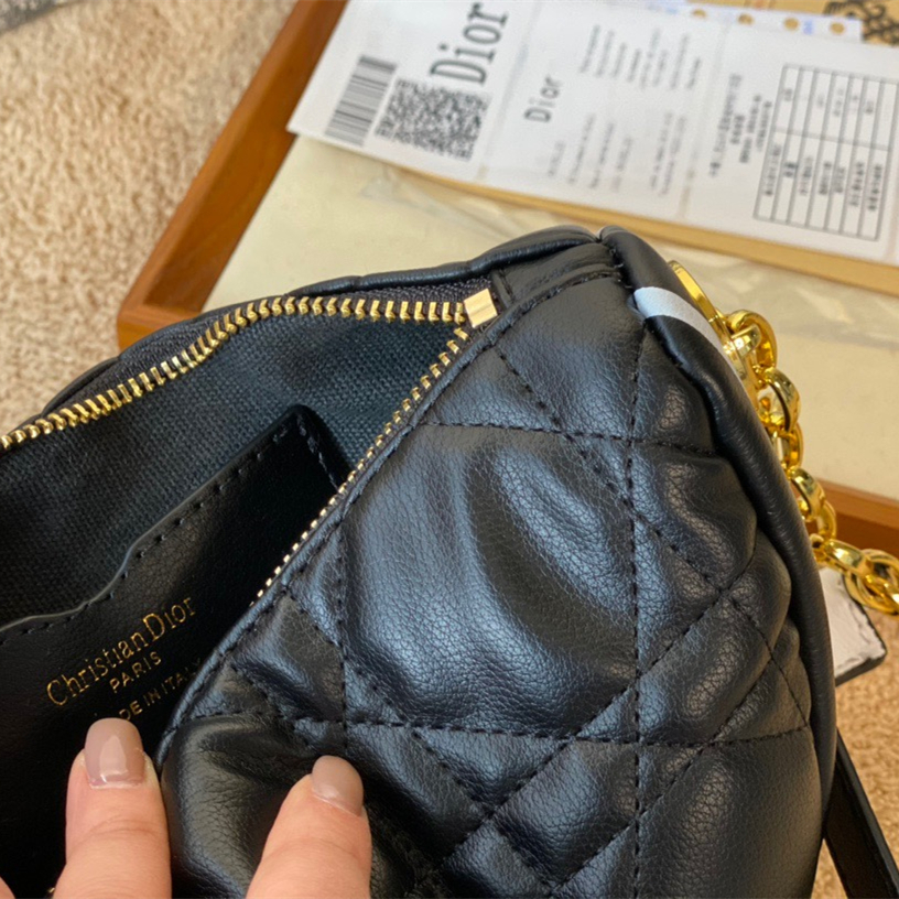 Vibe HOBO Bags Black Handbag ,Size:23*14cm