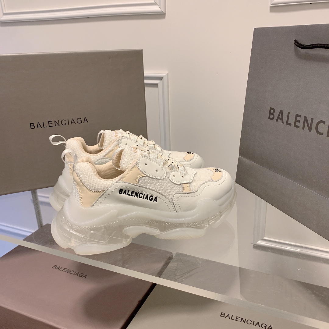 Triple S Clear Sole Women's Shoes Size:EU35-EU42