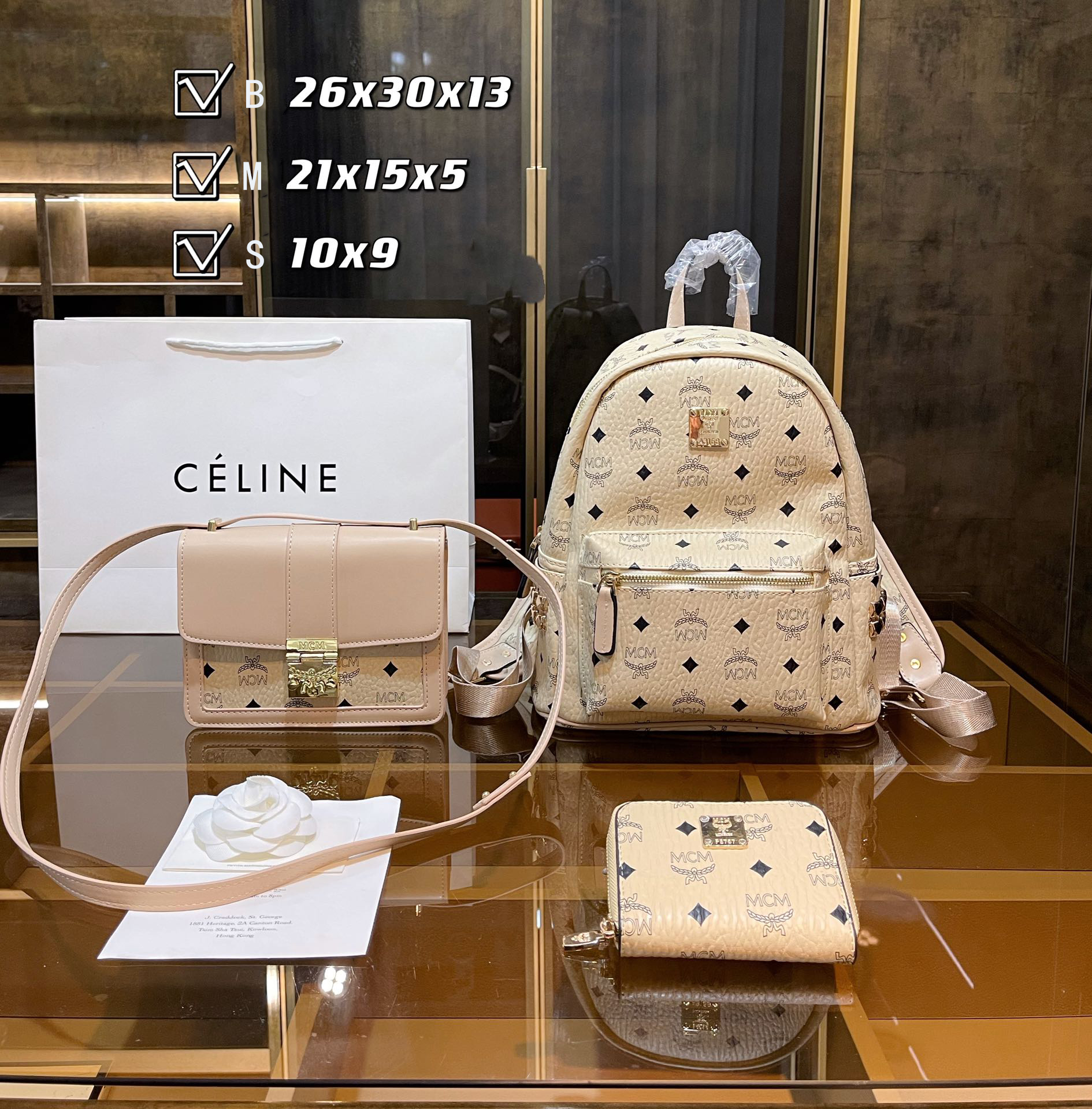 Ladies 3in1 Fashion Bags high quality