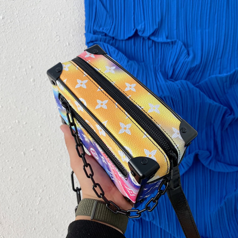 Mini Soft Trunk Bag Men's Bag Size 18.5*13*8 cm