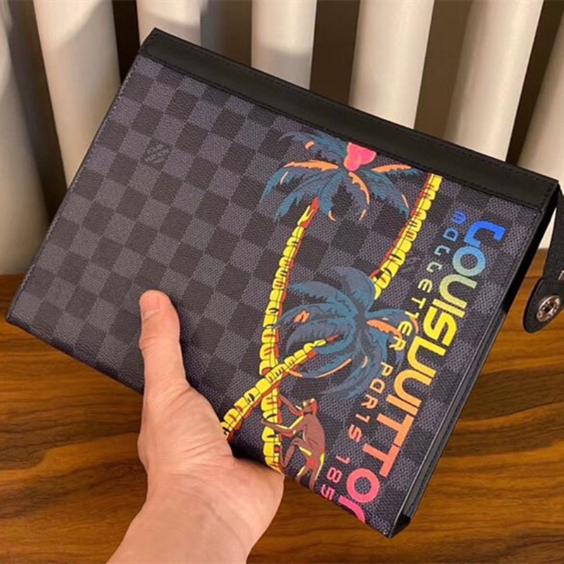 Chette Voyage Men's Handbag Jungle Clutch Bag Size 26*20*6cm