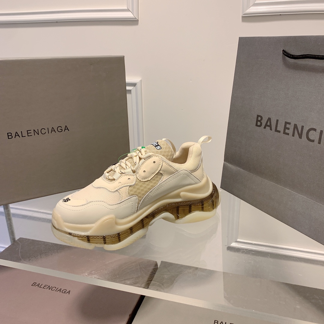 Triple S Clear Sole Women's Shoes Size:EU35-EU42