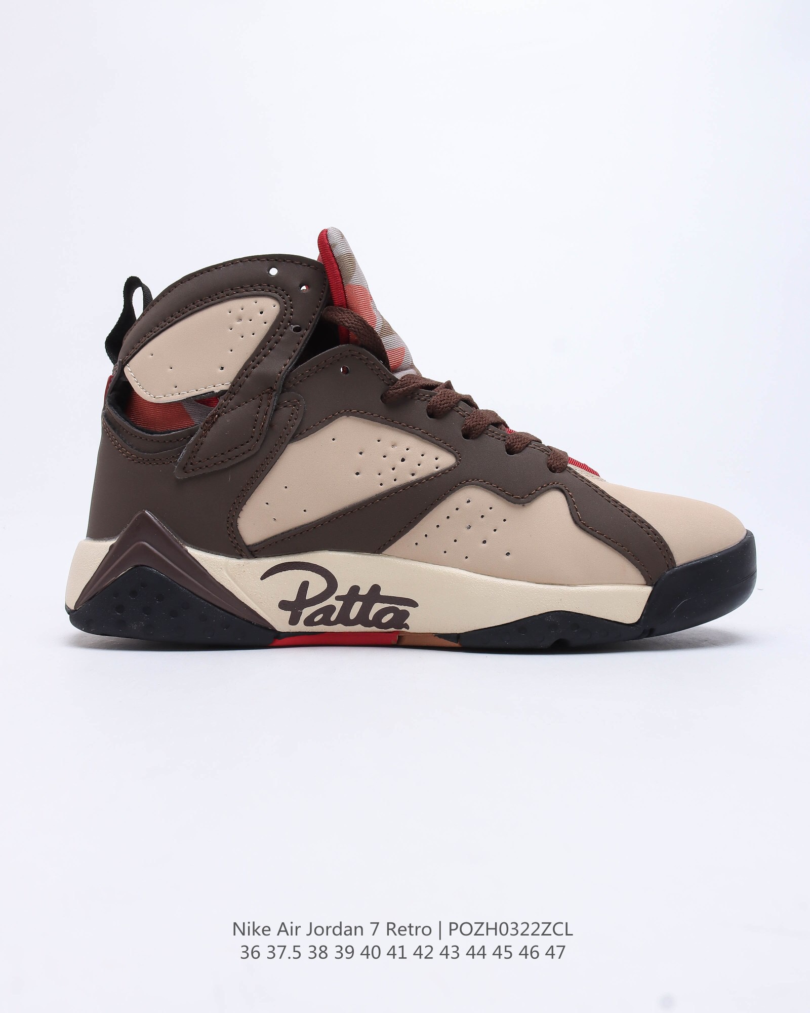 patta jordan 7 retro shimmer casual shoes Size:EU36-EU47