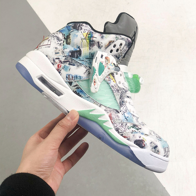 air jordan 5 retro se michigan yellow navy Sport casual shoes Size:EU36-EU48