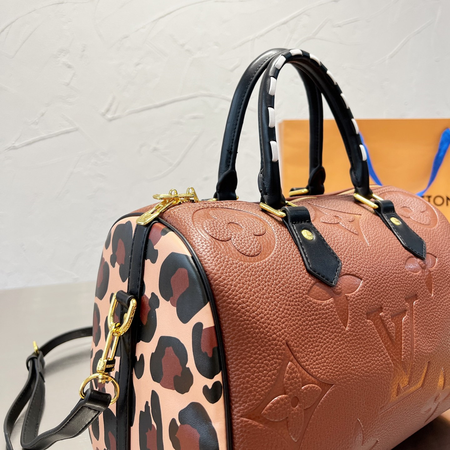 Bag  black brown  size:30*21cm