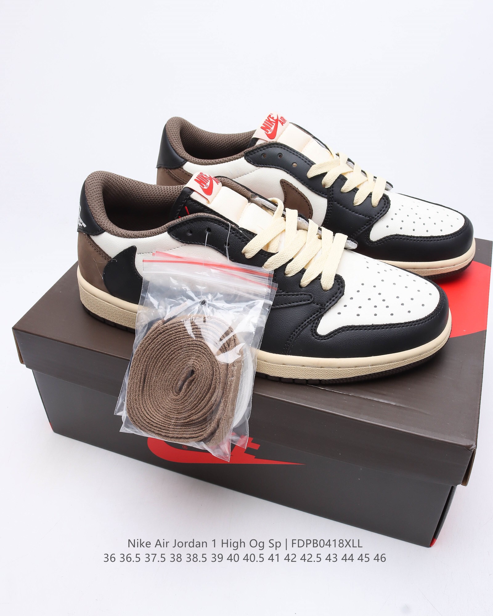 travis scott x air jordan 1 reverse mocha aj1 casual shoes Size:EU36-EU46