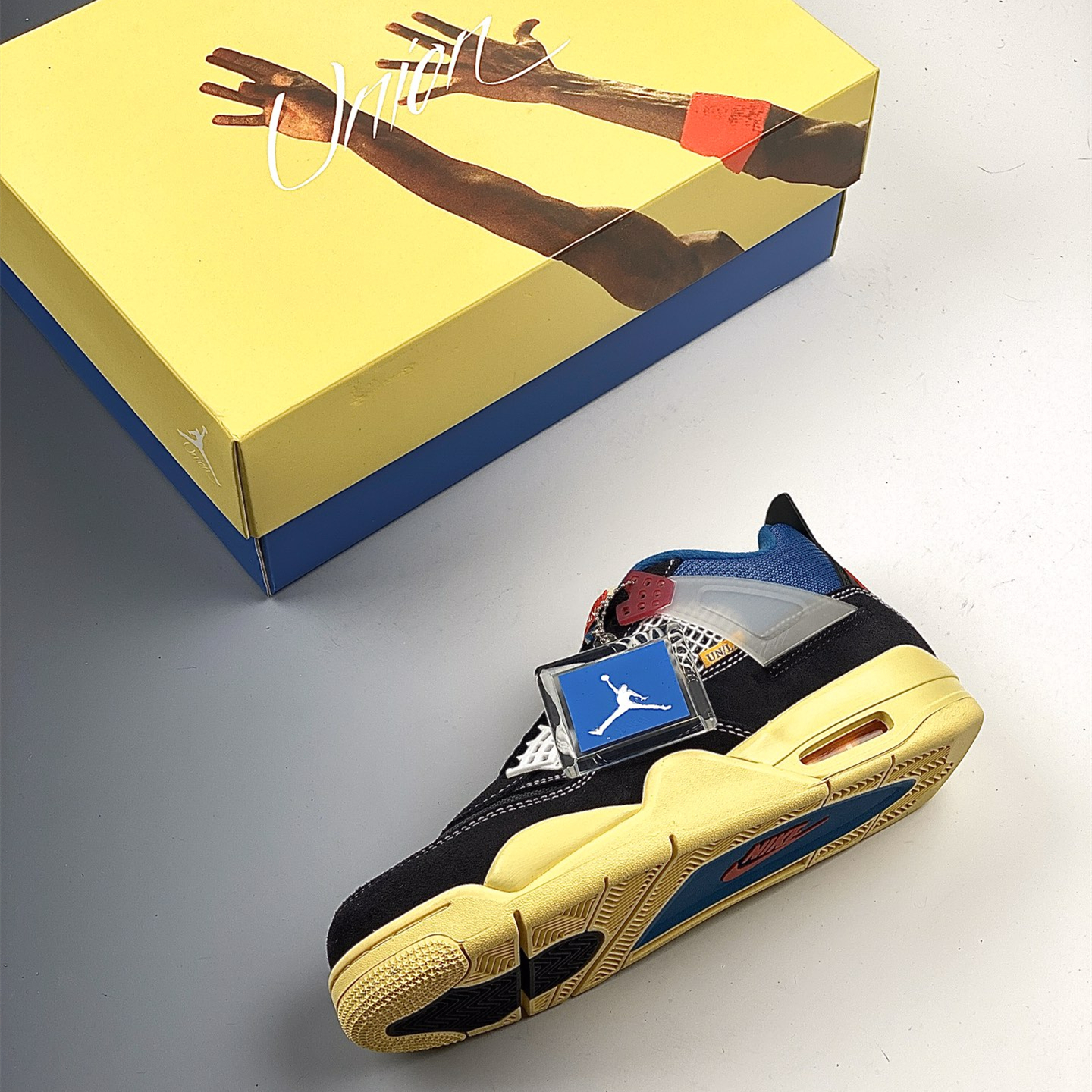 Union LA x Air Jordan 4 Retro Off Noir Basketball Shoes Size:EU38.5-EU47