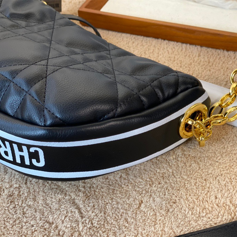 Vibe HOBO Bags Black Handbag ,Size:23*14cm