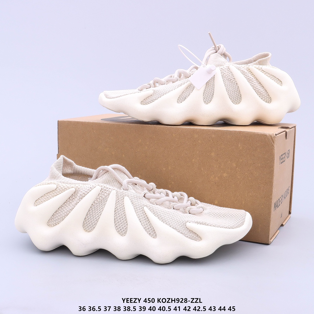 Yeezy 450 cloud white casual shoes Size:EU36-EU45