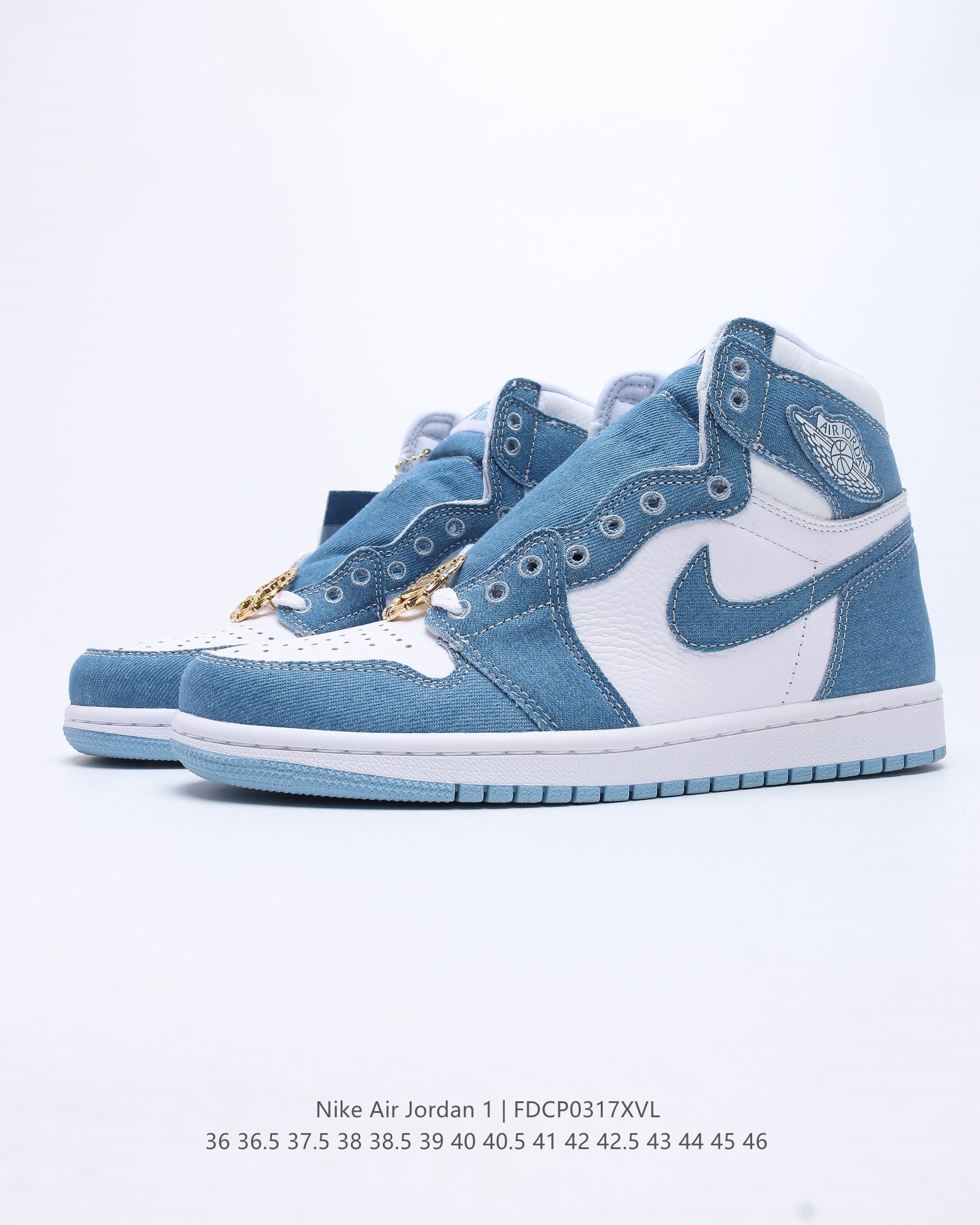 air jordan 1 high og wmns “denim” casual shoes Size：EU36-EU46