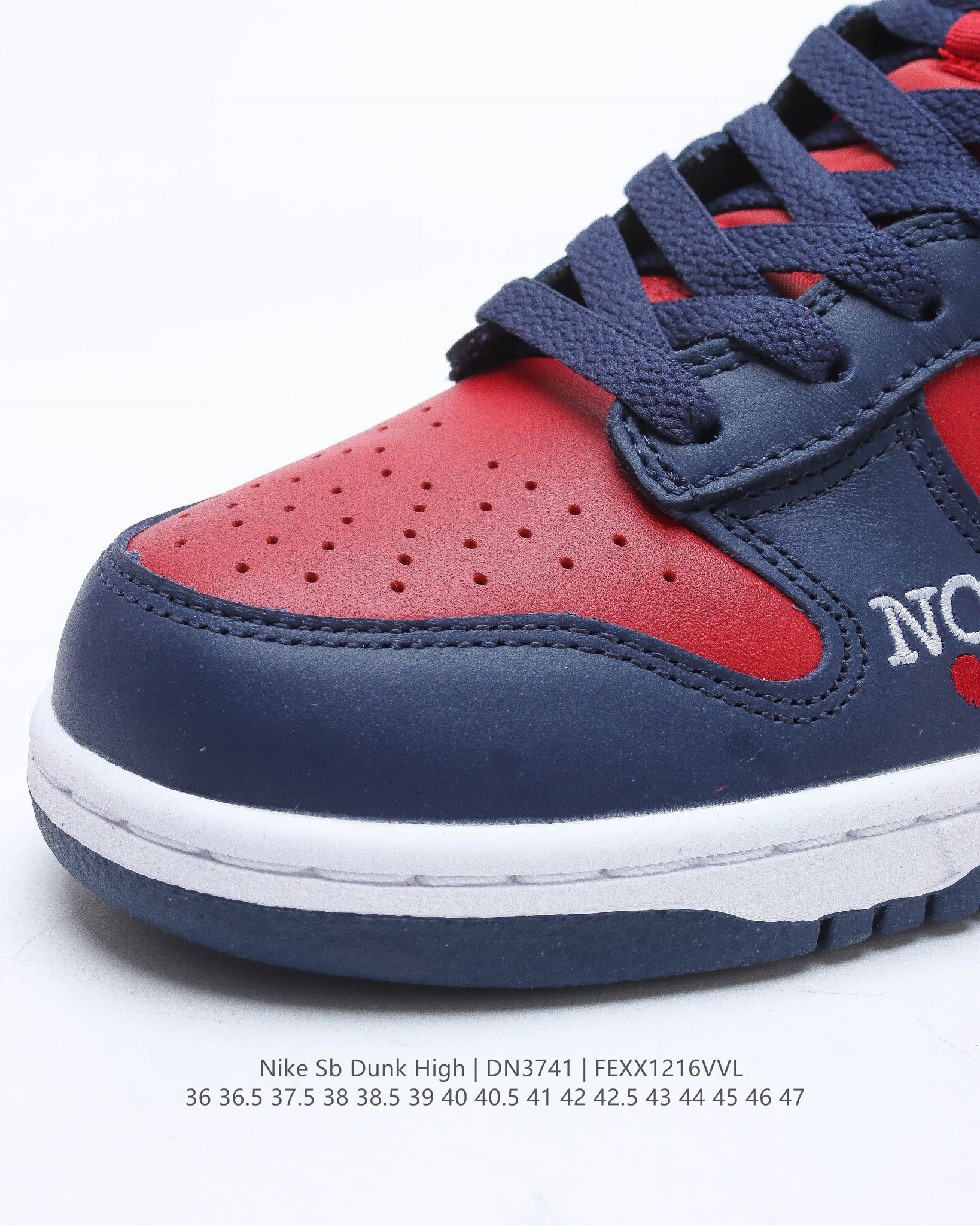 sb dunk high redbluelove casual shoes Size:EU36-EU45