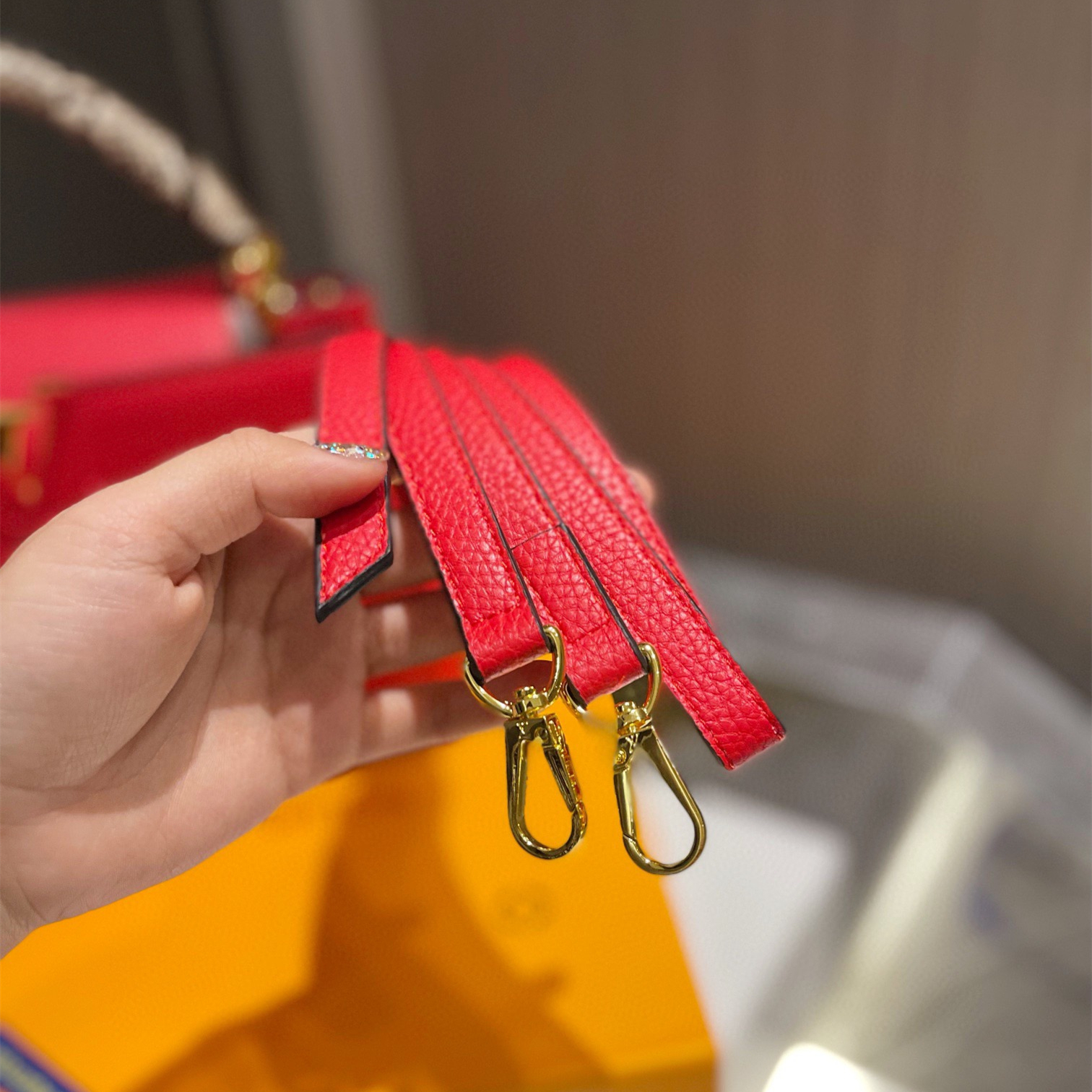 Cappucines Red bags ,27*20cm /20*14cm