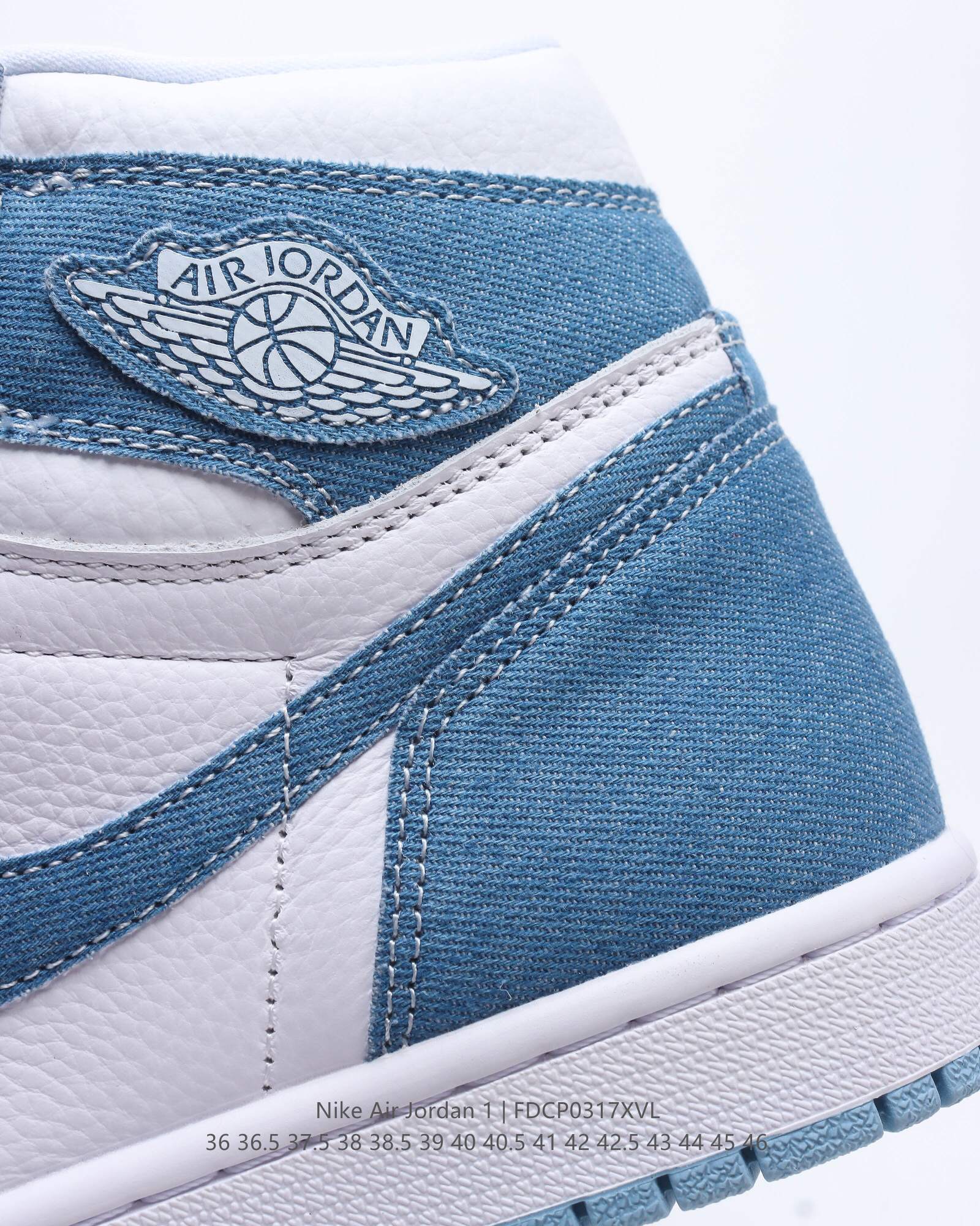 air jordan 1 high og wmns “denim” casual shoes Size:EU36-EU46
