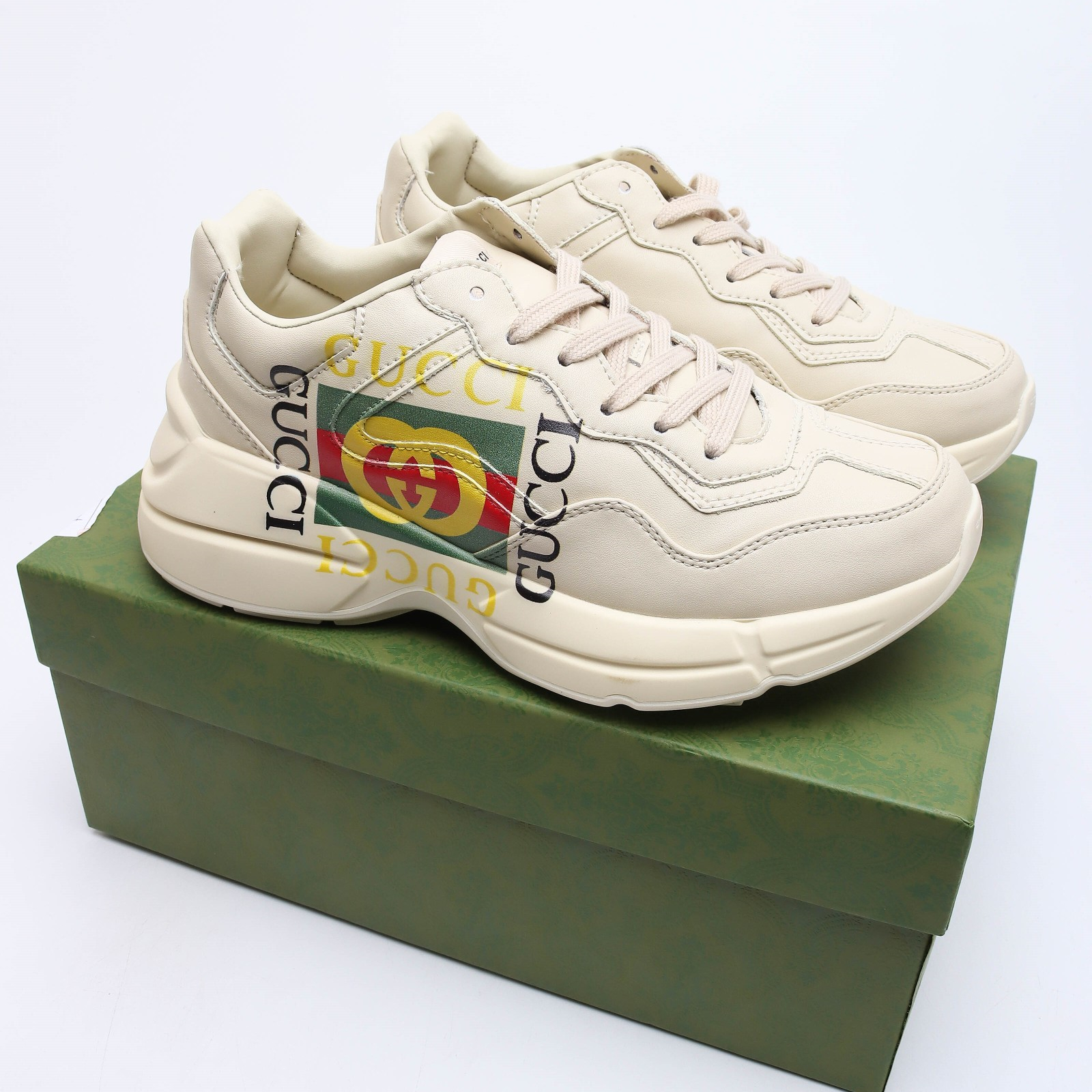 Rhyton Leather Sneakers Size:EU35-EU44