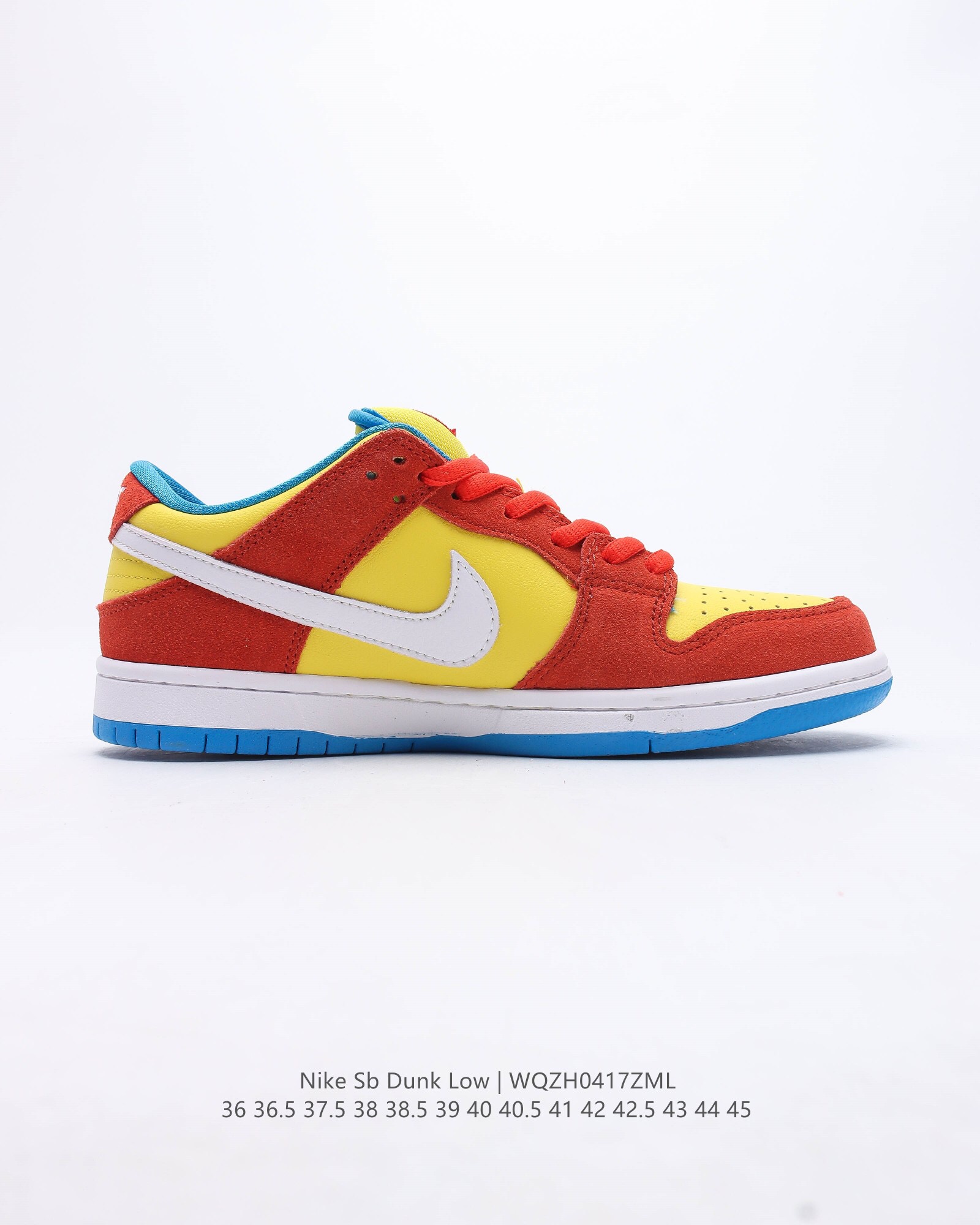 Sb dunk low bart simpson casual shoes Size:EU36-EU45