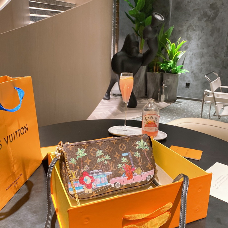 Mila Bag Damier Azur Made of Canvas Size 25*14cm