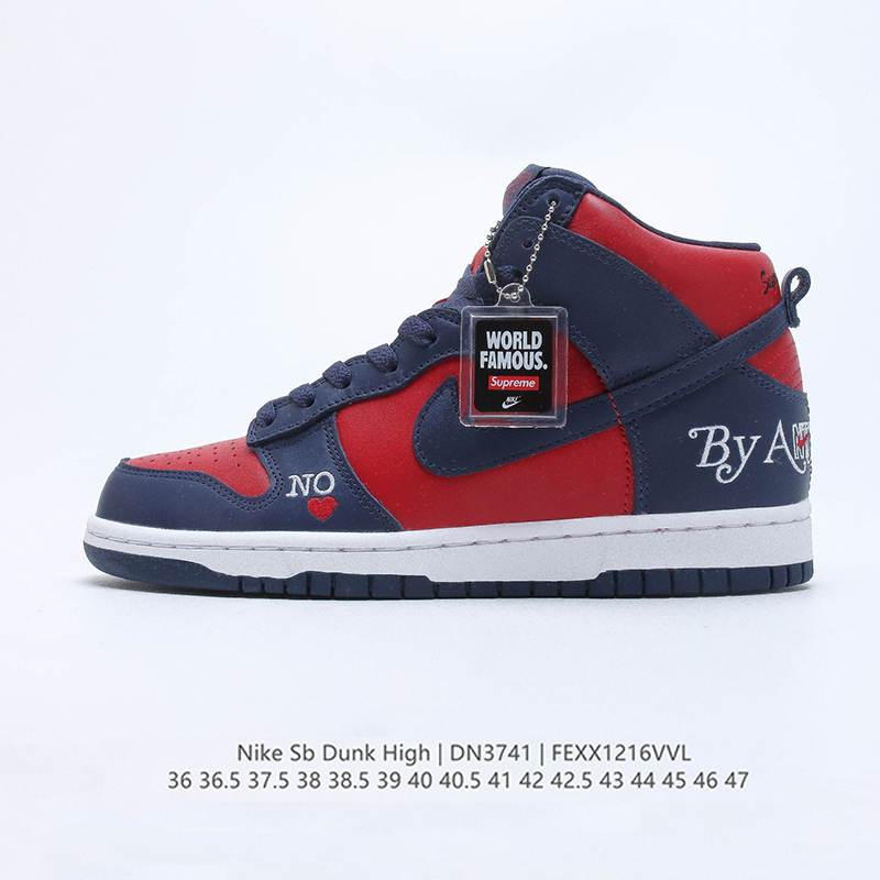 sb dunk high redbluelove casual shoes Size：EU36-EU45