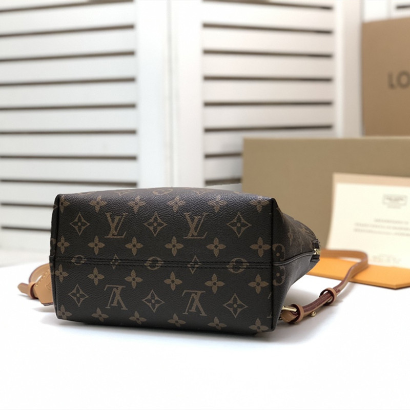 Women's  Fashion Backpack   Yellow Leather Lock Vintage Shell  Shoulder Bag   Size 25*23*12.5 cm