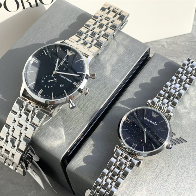 quartz watch, Couple's Watches mineral glass crystal ，Life water resistant to 30 meters