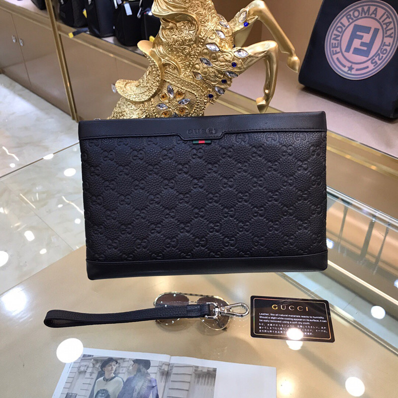 Men's New Handbag Black Simple Fashion Cow Leather Bag Size 28 * 18cm