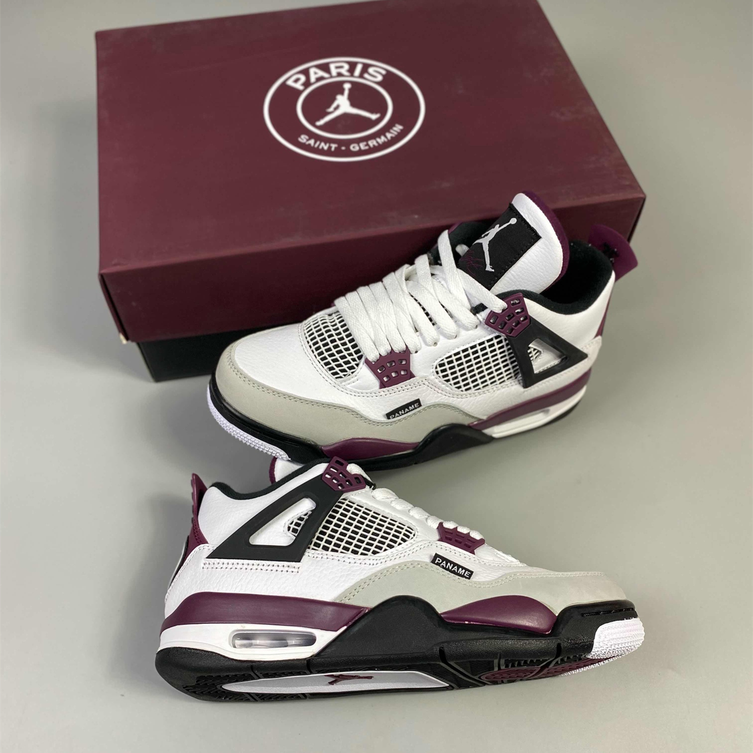 Air Jordan 4 Retro 'PSG'(GS) Paris Saint-Germain Basketball Shoes Size:EU36-EU47