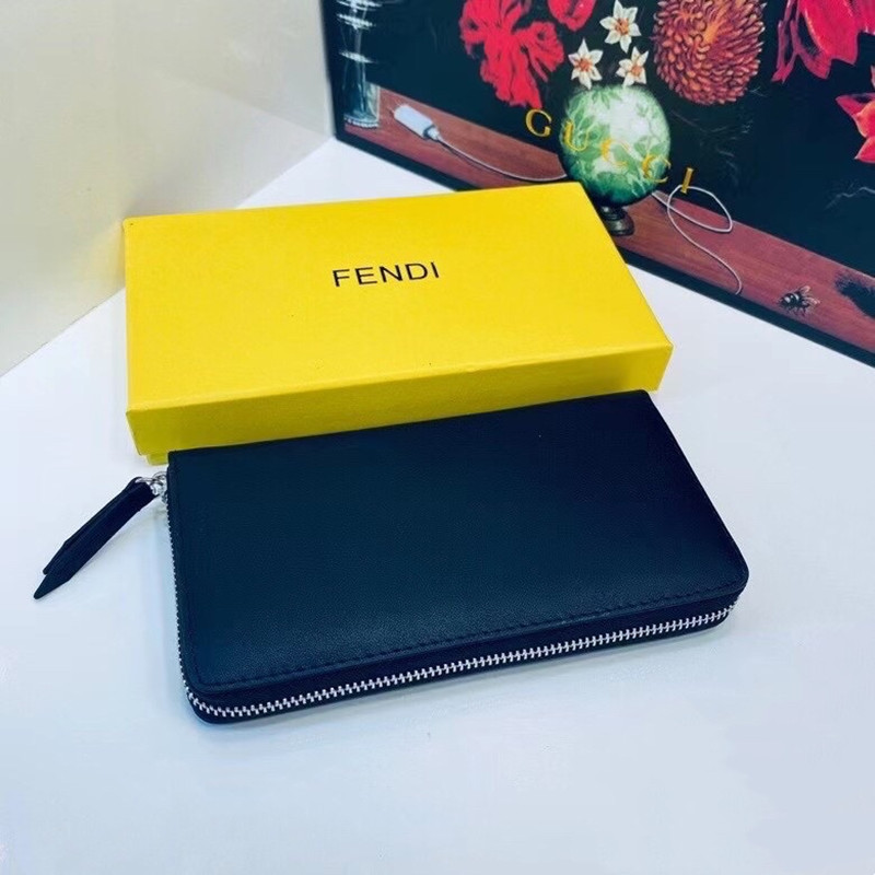 ROMA Men's Handbag Large Capacity Black Leather Wallet Size 20 * 10cm