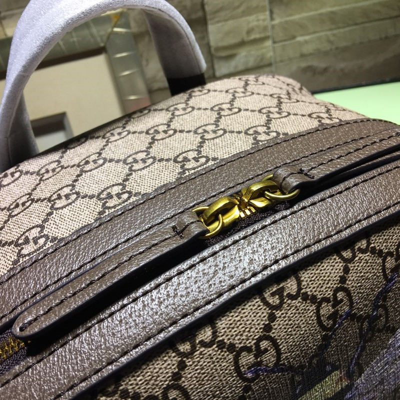 Insect Print Canvas Backpack Men's Shoulder Backpack Size 31.5*41*14.5cm