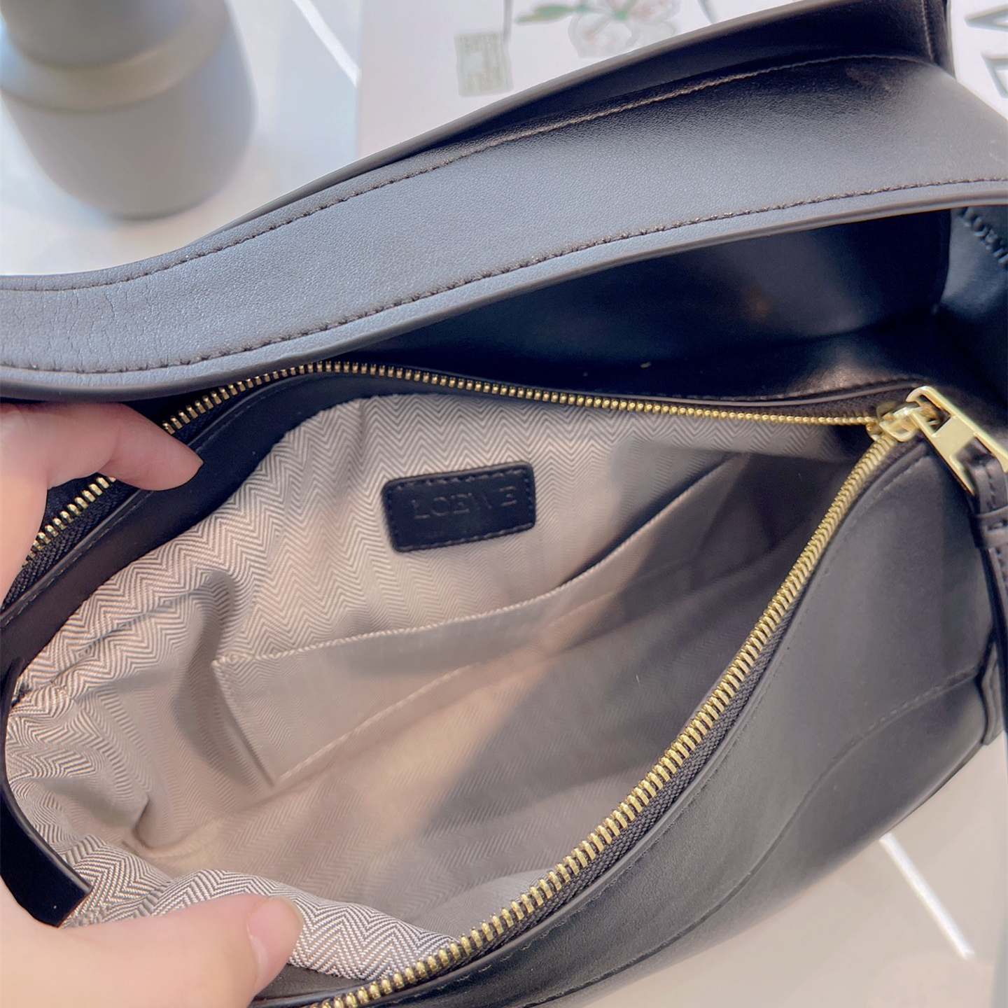 Puzzle Hobo Bag ,Size：29*12CM