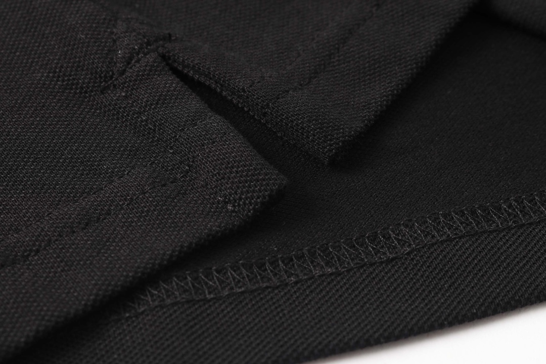 2022ss Men's Polo Black Shirt