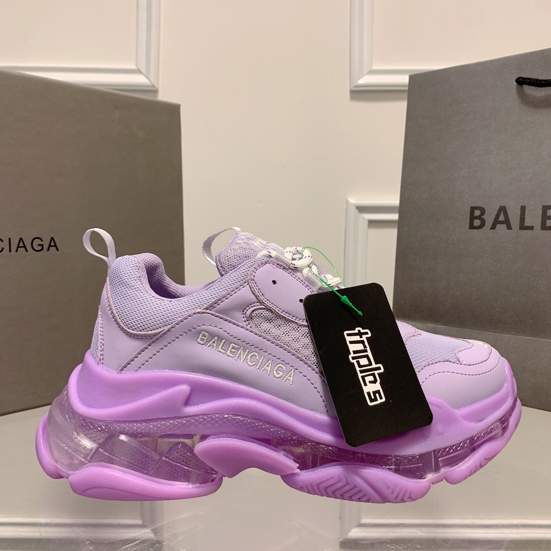 Triple S Clear Sole Women's Shoes Size:EU35-EU42