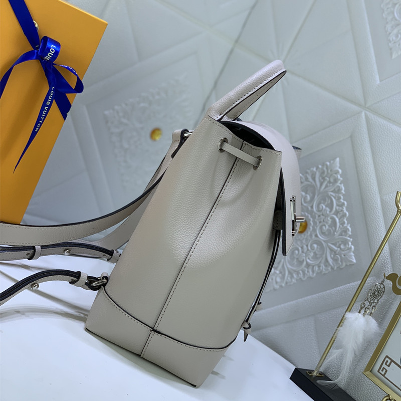 Lockme Shoulder Bag Ladies Fashion Backpack Schoolbag Grey Size 22 * 28 * 13 cm