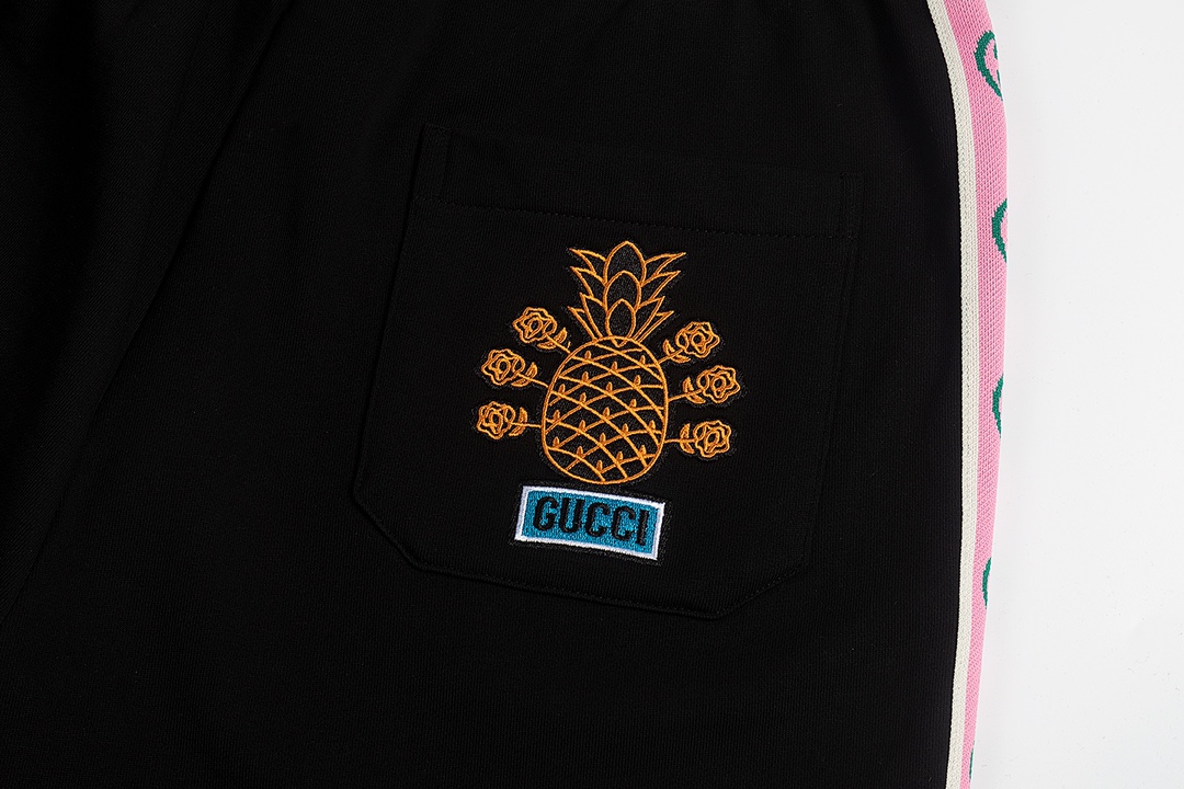 2022ss Men's Black Shorts