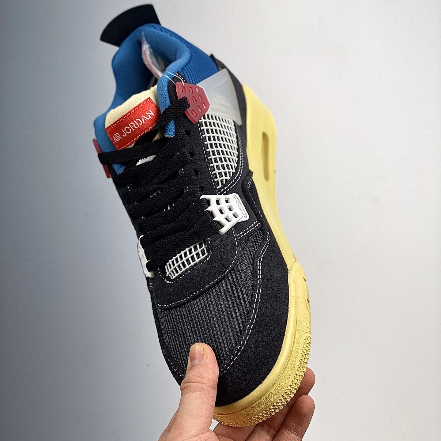 Union LA x Air Jordan 4 Retro Off Noir Basketball Shoes Size:EU38.5-EU47