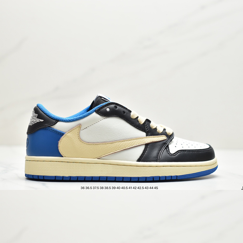 travis scott x air jordan aj1 low qx Sport casual shoes Size：EU36-E45