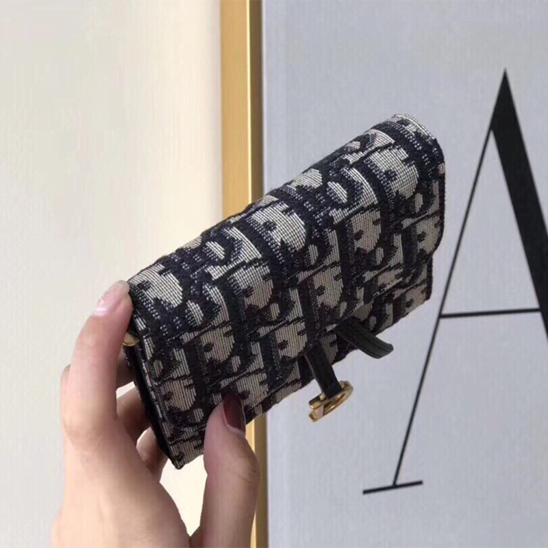 Women's Purse Cowhide Fabric Short Wallet Size 11 * 10 * 2cm