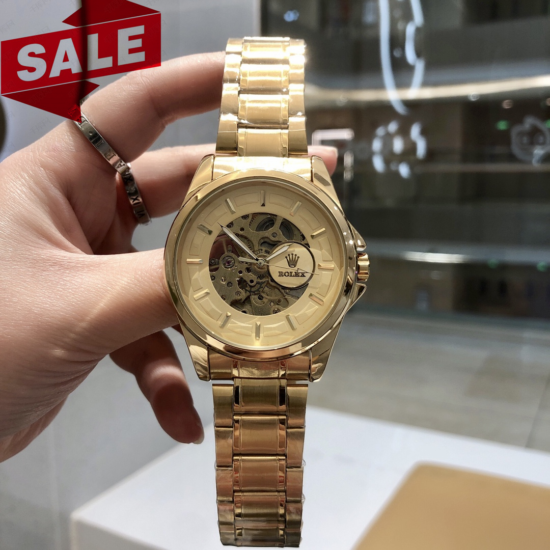 Men's 6 colors Casual Mechanical Watch, Skeleton watches ,40 mm