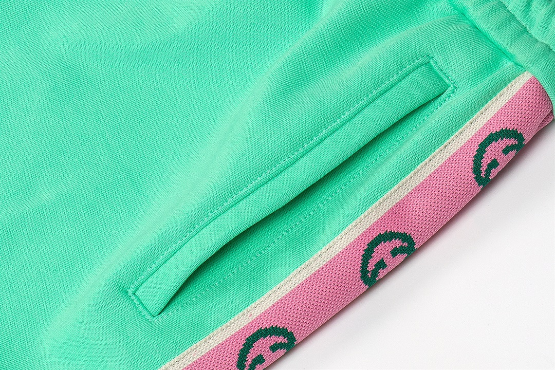 2022ss Men's Green Shorts